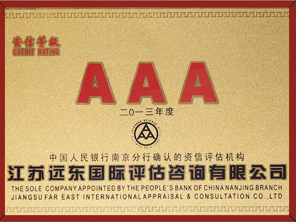 AAA资讯等级证书